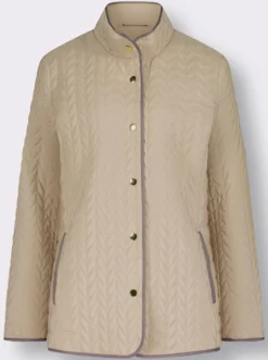 Steppjacke mit Druckknopfleiste