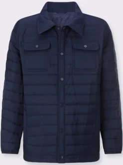 Steppjacke mit Druckknopfleiste