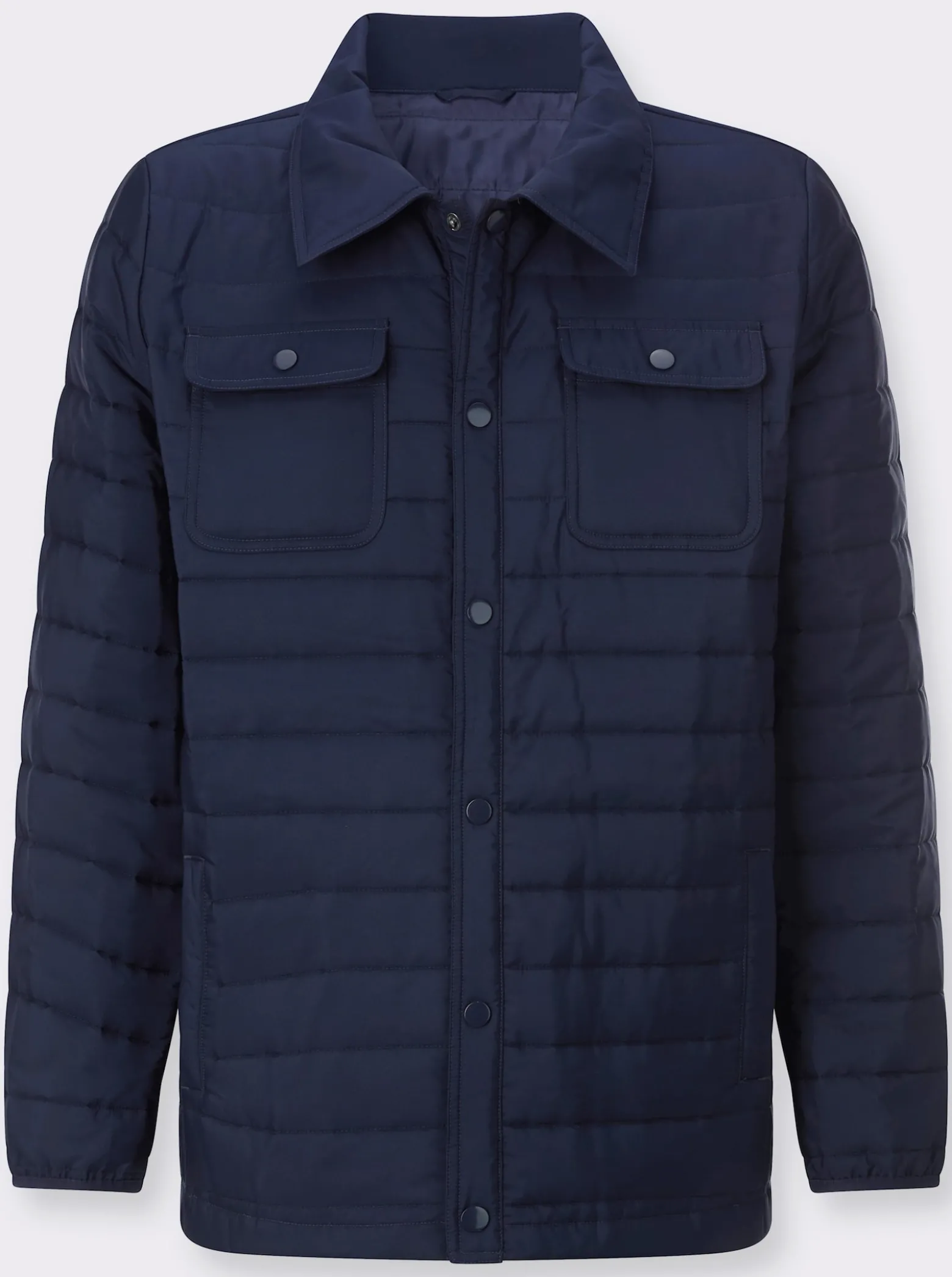 Steppjacke mit Druckknopfleiste