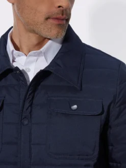 Steppjacke mit Druckknopfleiste