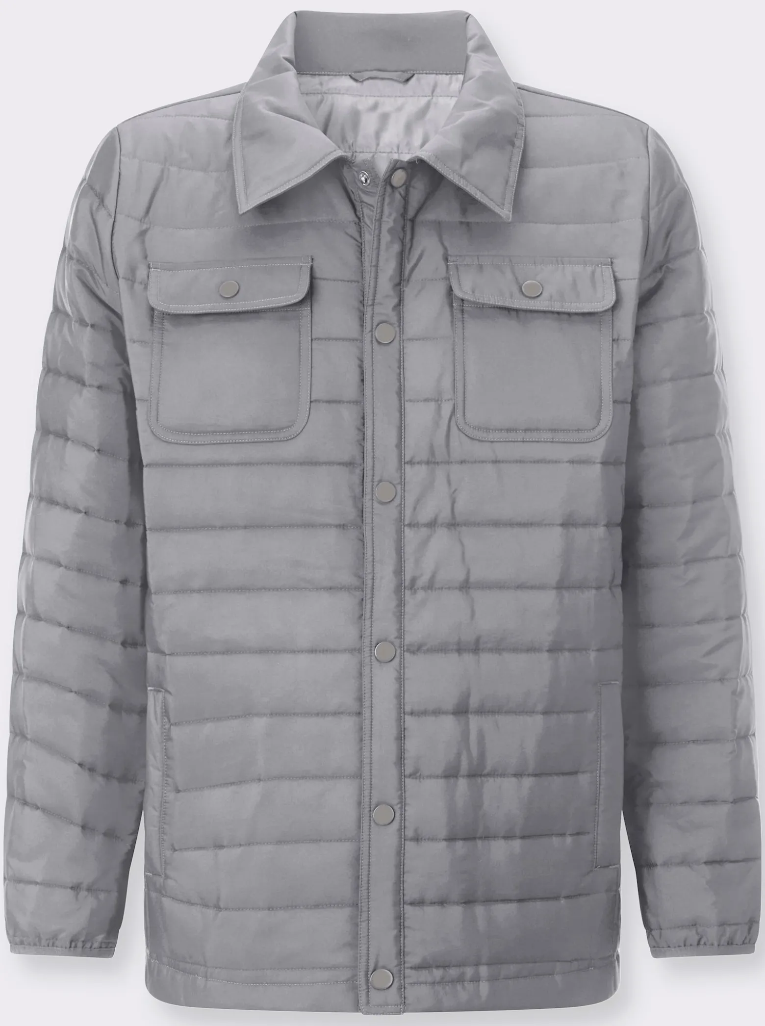 Steppjacke mit Druckknopfleiste