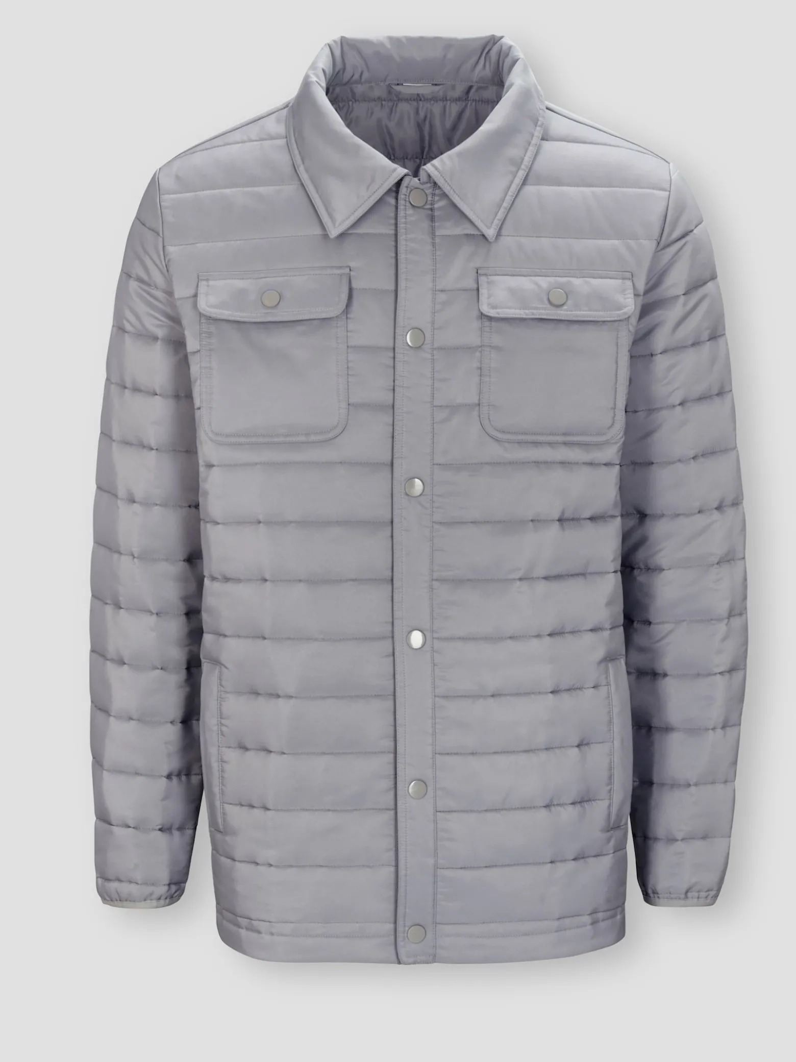 Steppjacke mit Druckknopfleiste