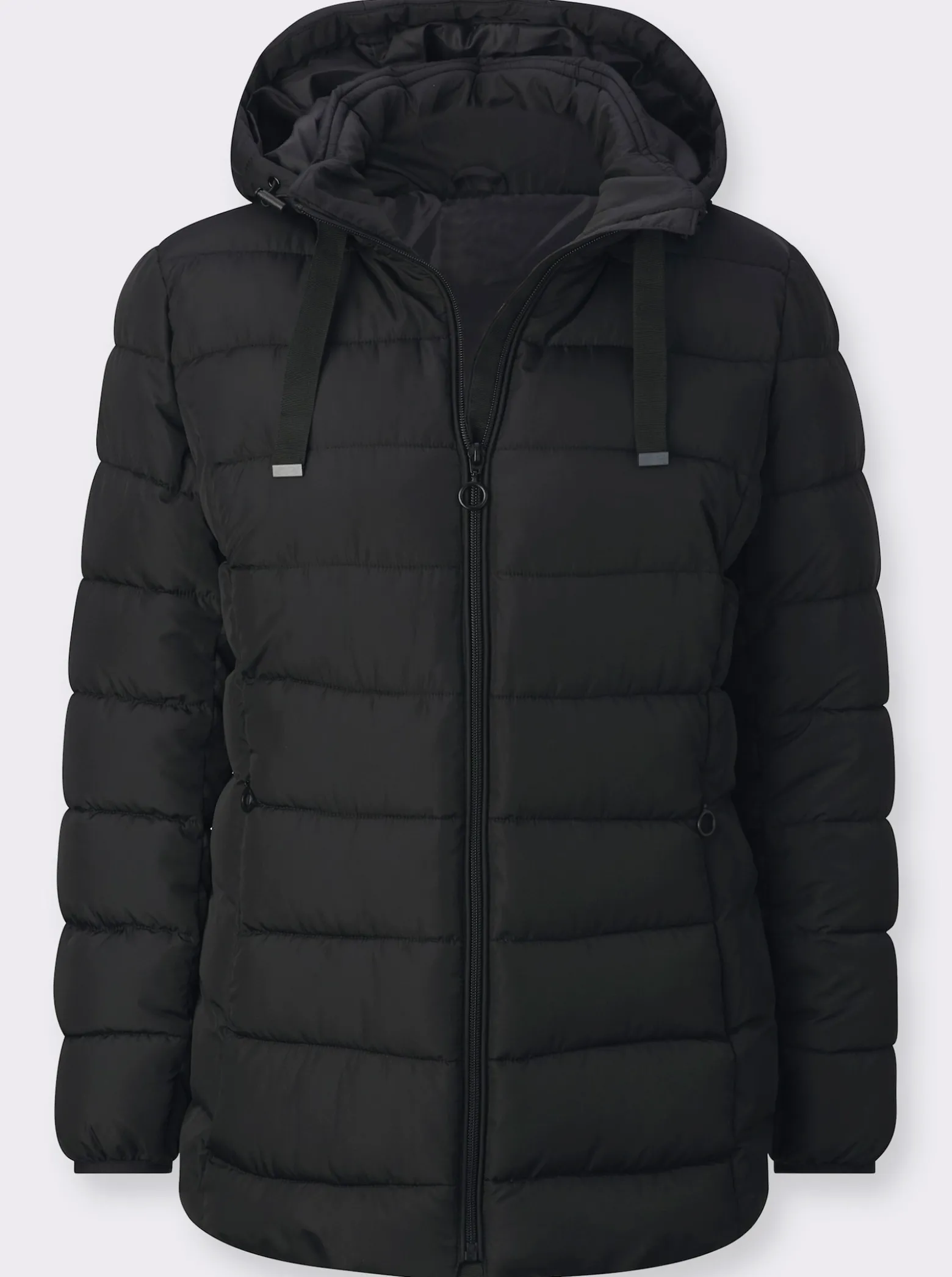 Steppjacke mit elastischer Kontrast-Paspelierung