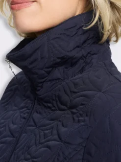 Steppjacke mit floralem Muster