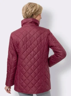 Steppjacke mit Hahnentritt-Muster
