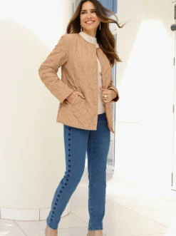 Steppjacke mit Herz-Steppung