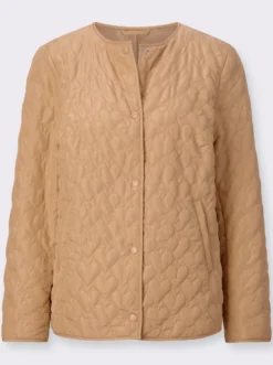 Steppjacke mit Herz-Steppung