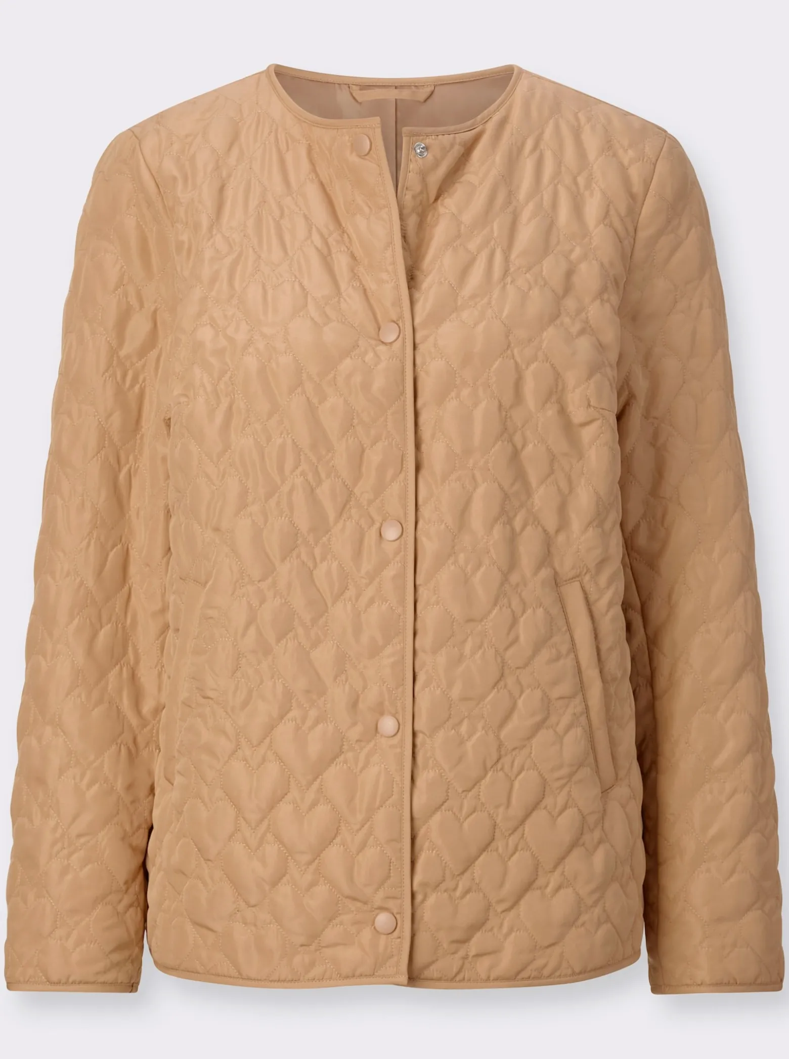 Steppjacke mit Herz-Steppung