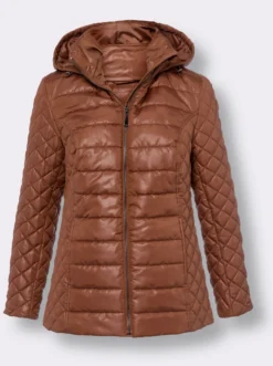 Steppjacke mit Kapuze