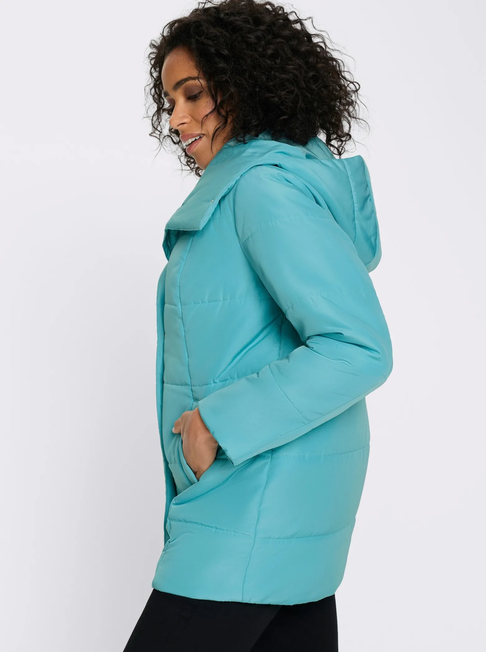 Steppjacke mit Kapuze