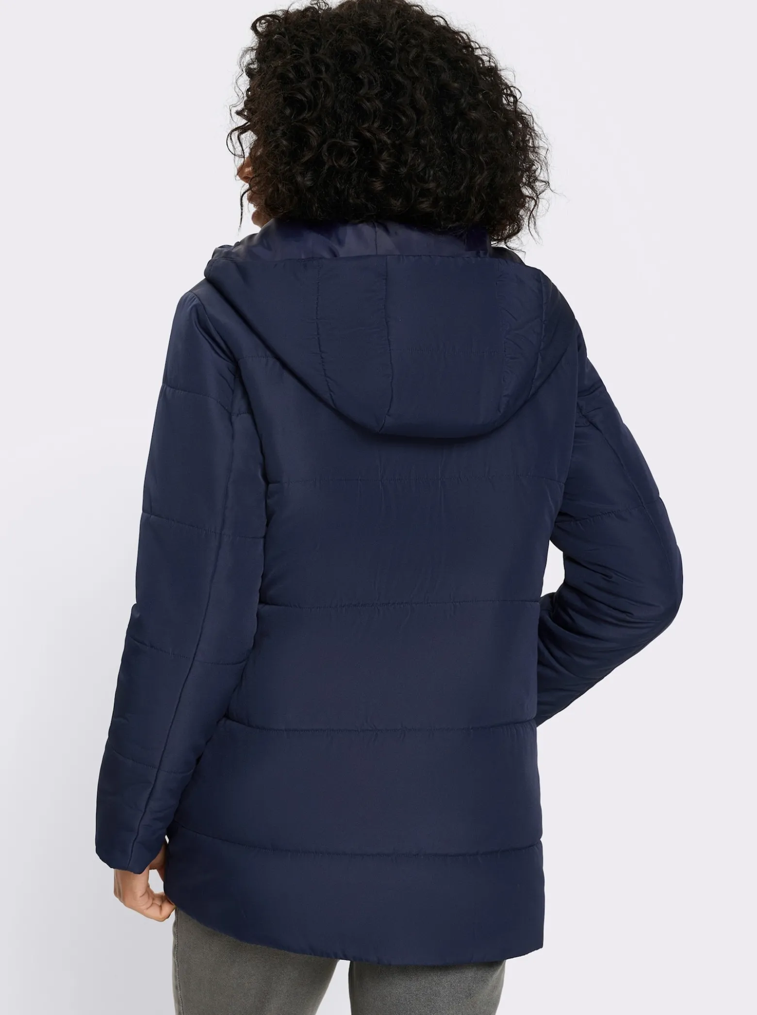 Steppjacke mit Kapuze
