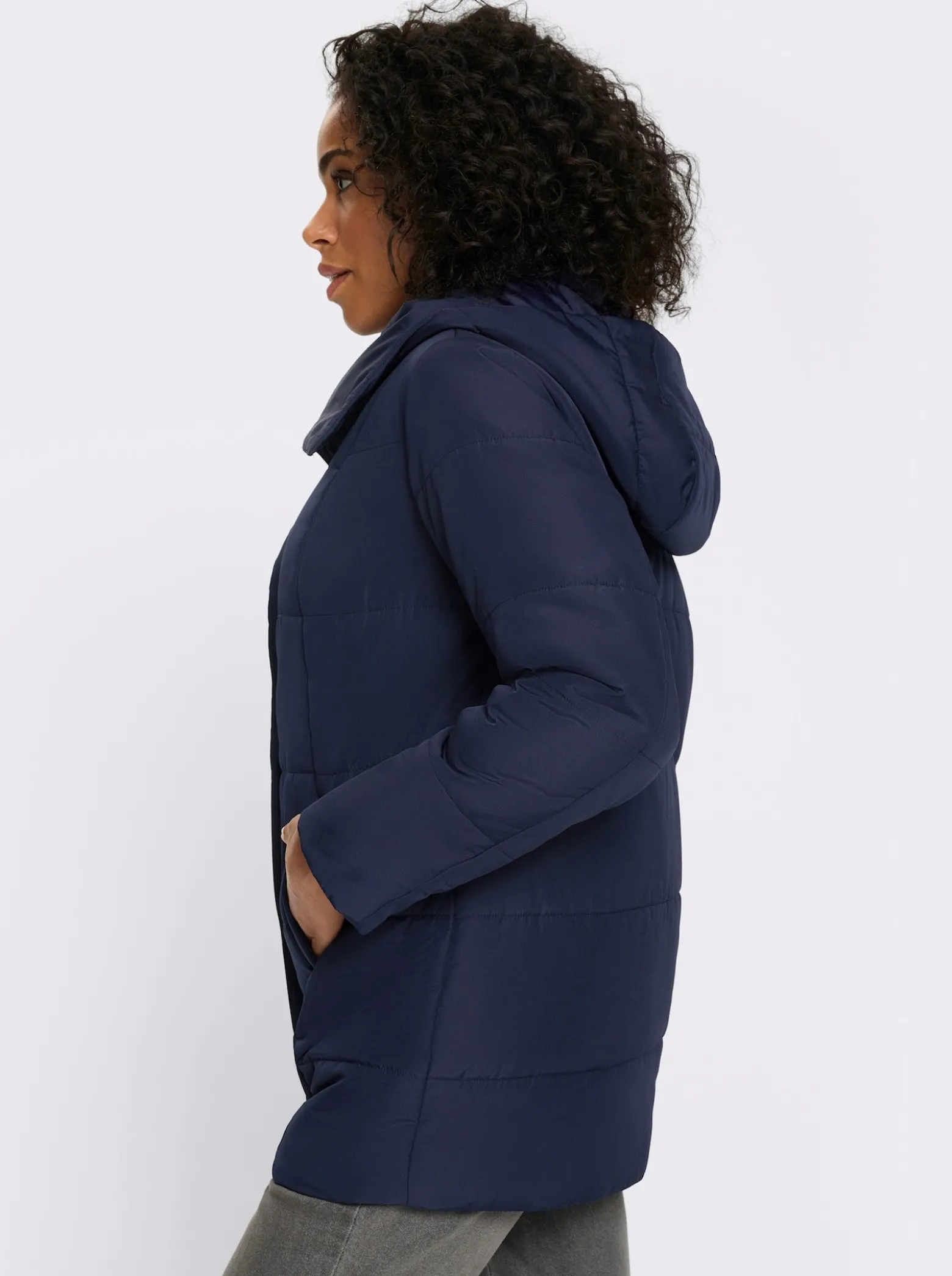 Steppjacke mit Kapuze