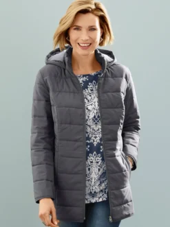 Steppjacke mit Kapuze, wärmend