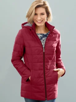Steppjacke mit Kapuze, wärmend