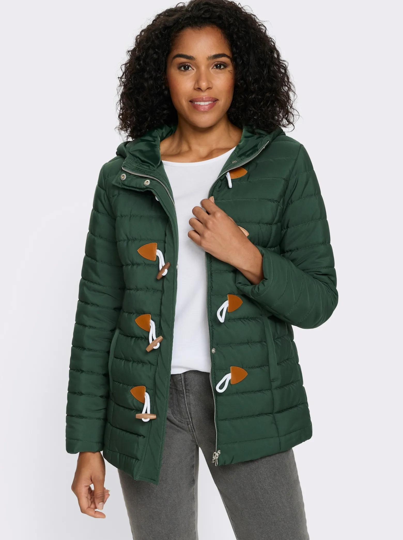 Steppjacke mit Knebelknöpfen