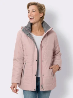 Steppjacke mit Kontrast-Details