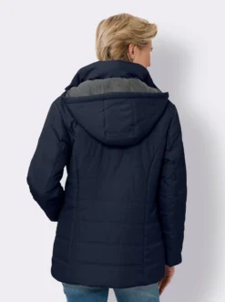 Steppjacke mit Kontrast-Details