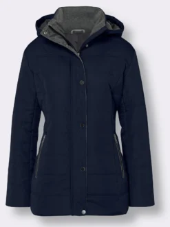 Steppjacke mit Kontrast-Details