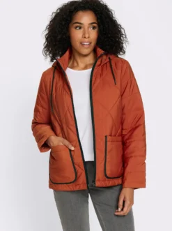 Steppjacke mit Kontrast-Details