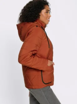 Steppjacke mit Kontrast-Details
