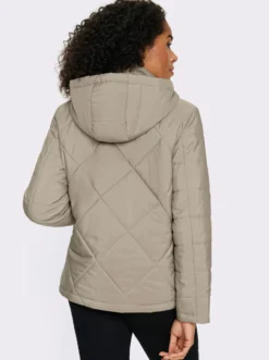 Steppjacke mit Kontrast-Details