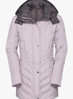 Steppjacke mit Kontrastfutter