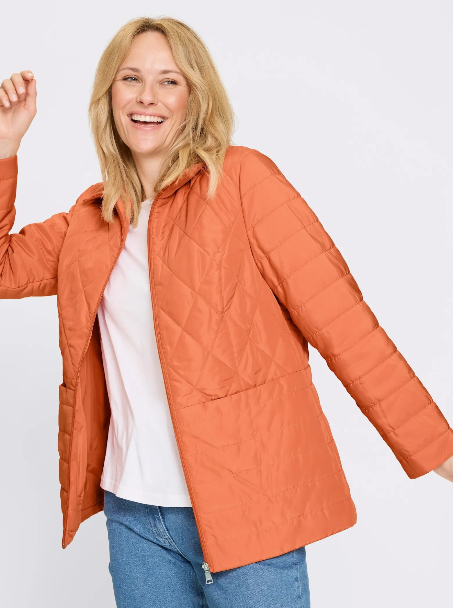 Steppjacke mit leichter Wattierung