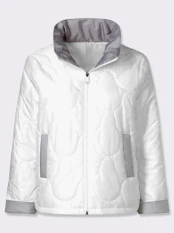 Steppjacke mit längerem Saum hinten