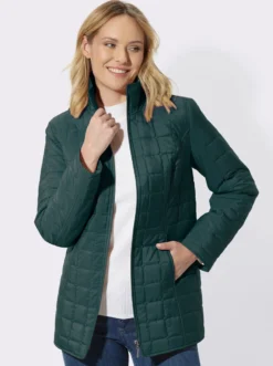 Steppjacke mit quadratischem Steppmuster
