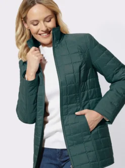 Steppjacke mit quadratischem Steppmuster
