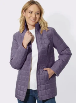 Steppjacke mit quadratischem Steppmuster
