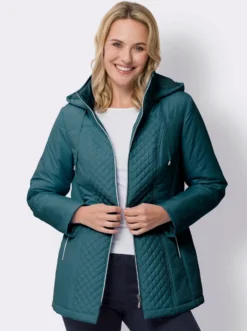 Steppjacke mit Rautenstepp
