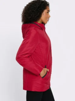 Steppjacke mit Rautensteppung