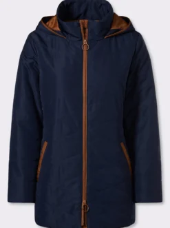Steppjacke mit Rautensteppung
