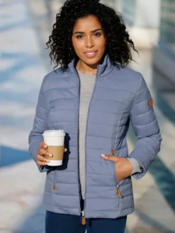 Steppjacke mit Reißverschluss-Taschen