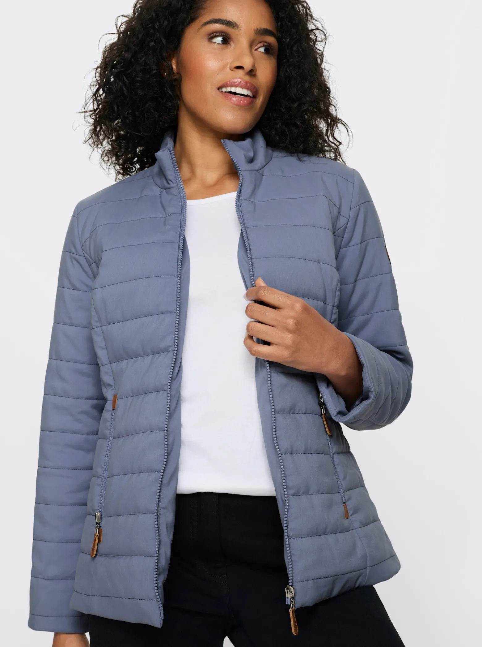 Steppjacke mit Reißverschluss-Taschen