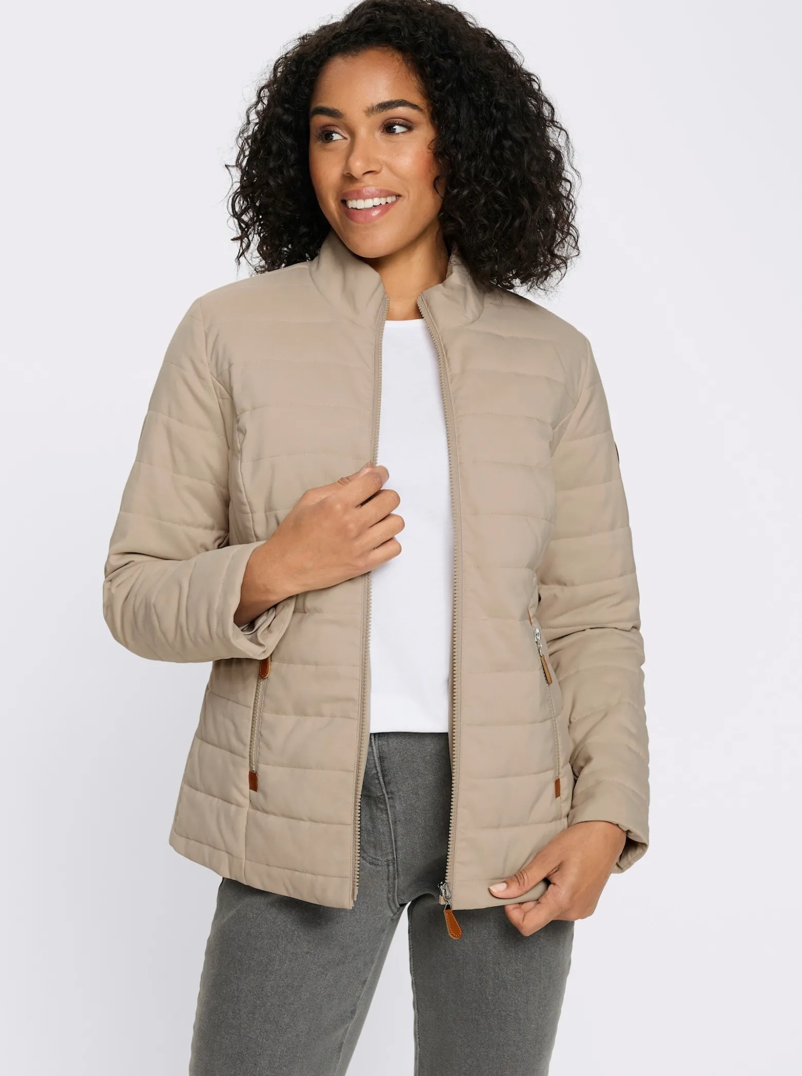 Steppjacke mit Reißverschluss-Taschen