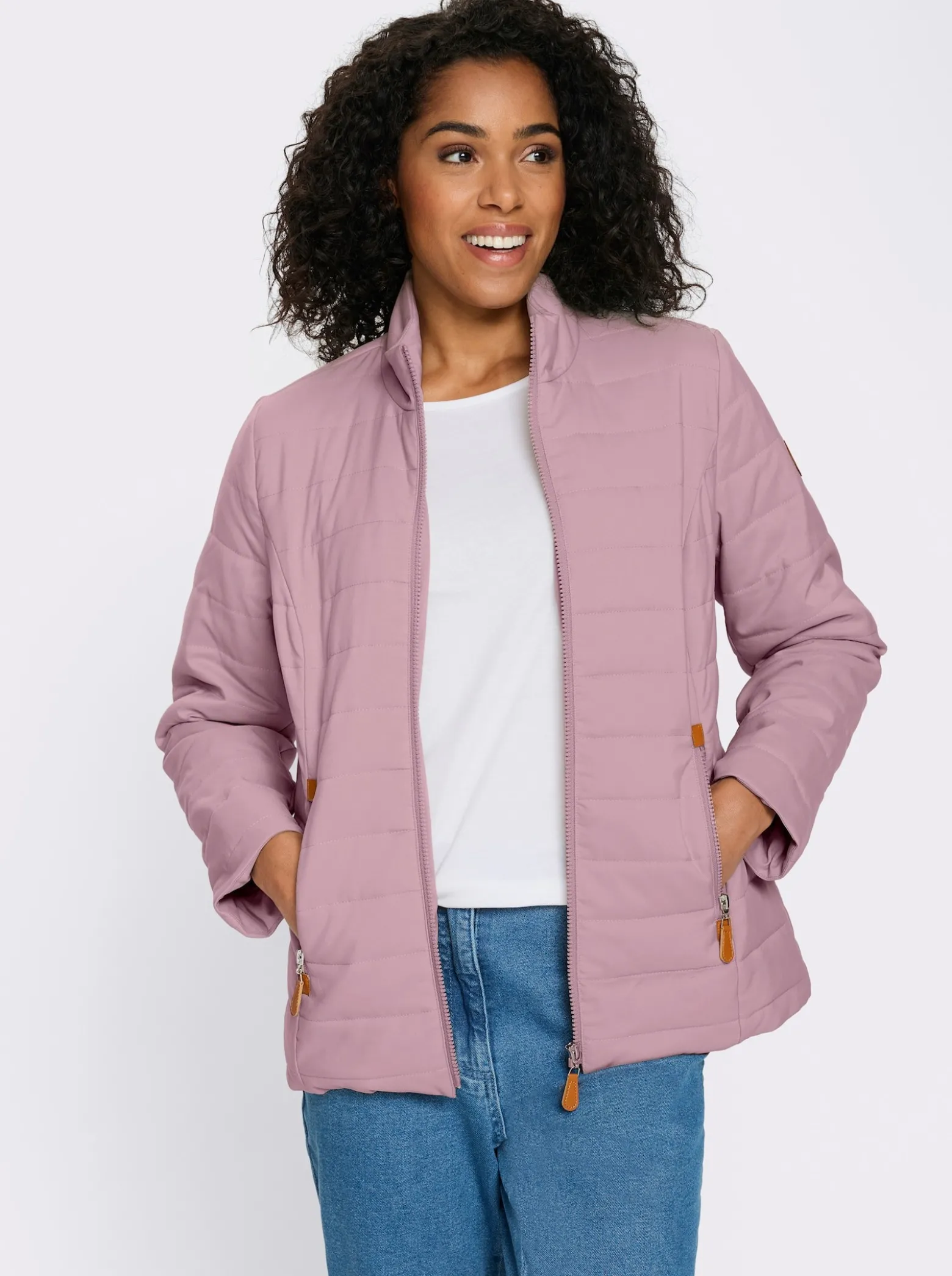 Steppjacke mit Reißverschluss-Taschen