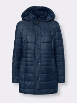 Steppjacke mit seitlichen Druckknöpfen