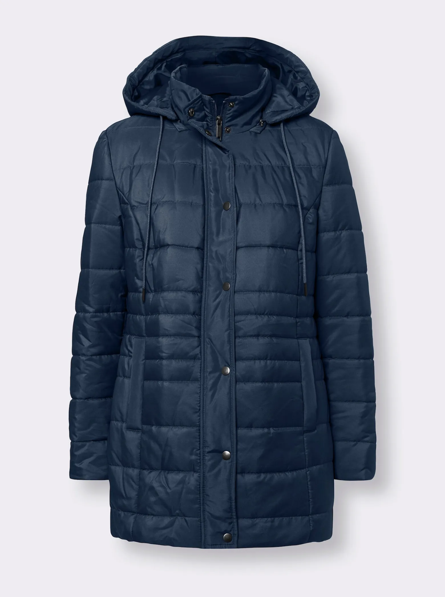 Steppjacke mit seitlichen Druckknöpfen