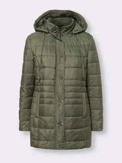 Steppjacke mit seitlichen Druckknöpfen