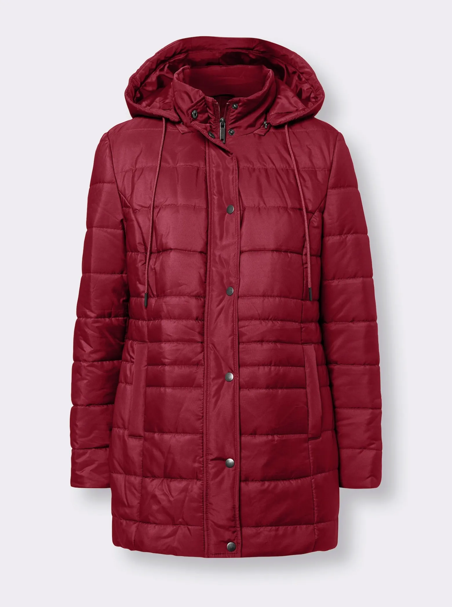 Steppjacke mit seitlichen Druckknöpfen
