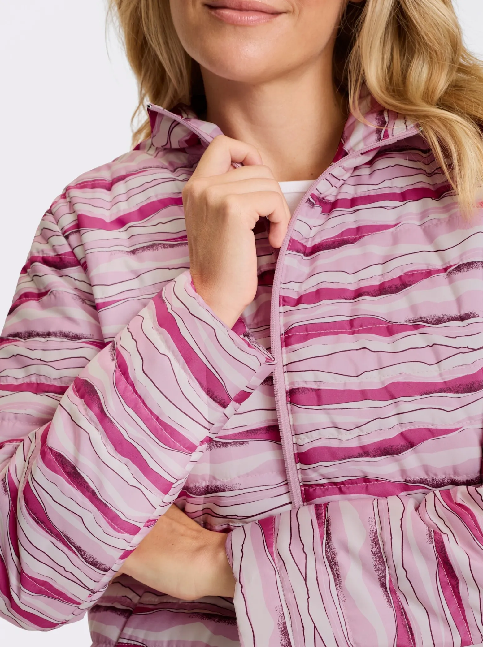 Steppjacke mit Stehkragen