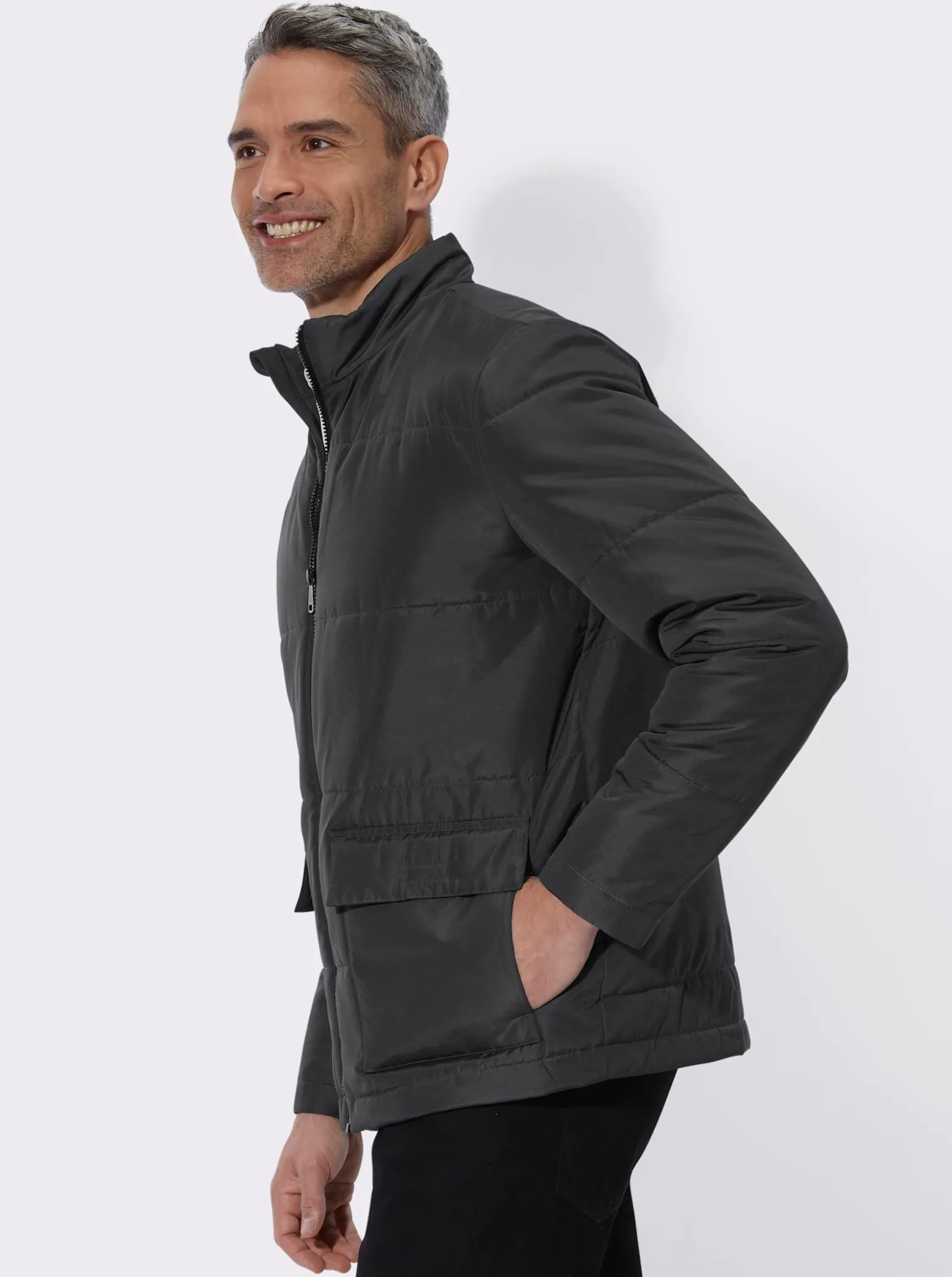 Steppjacke mit Stehkragen