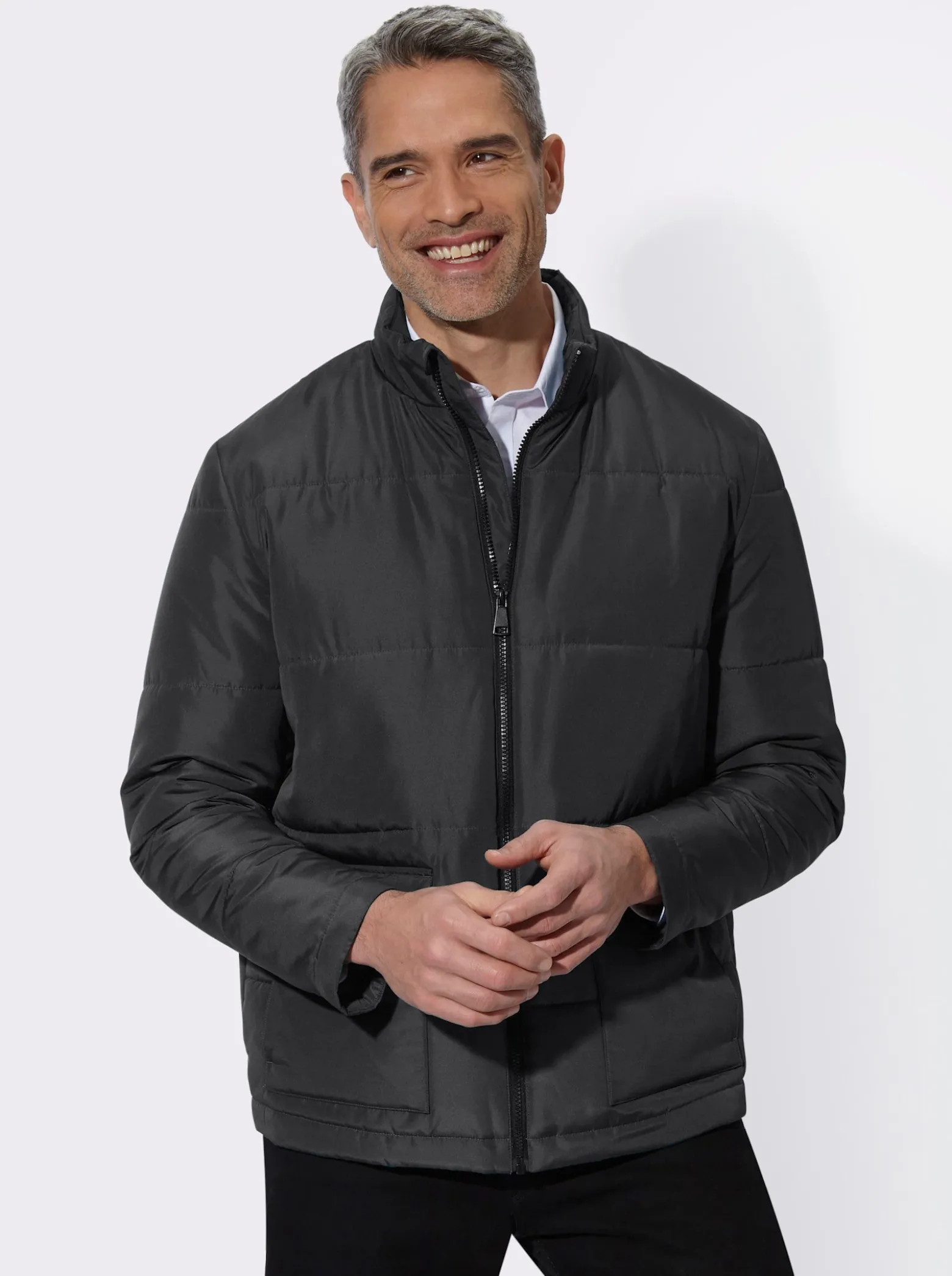 Steppjacke mit Stehkragen