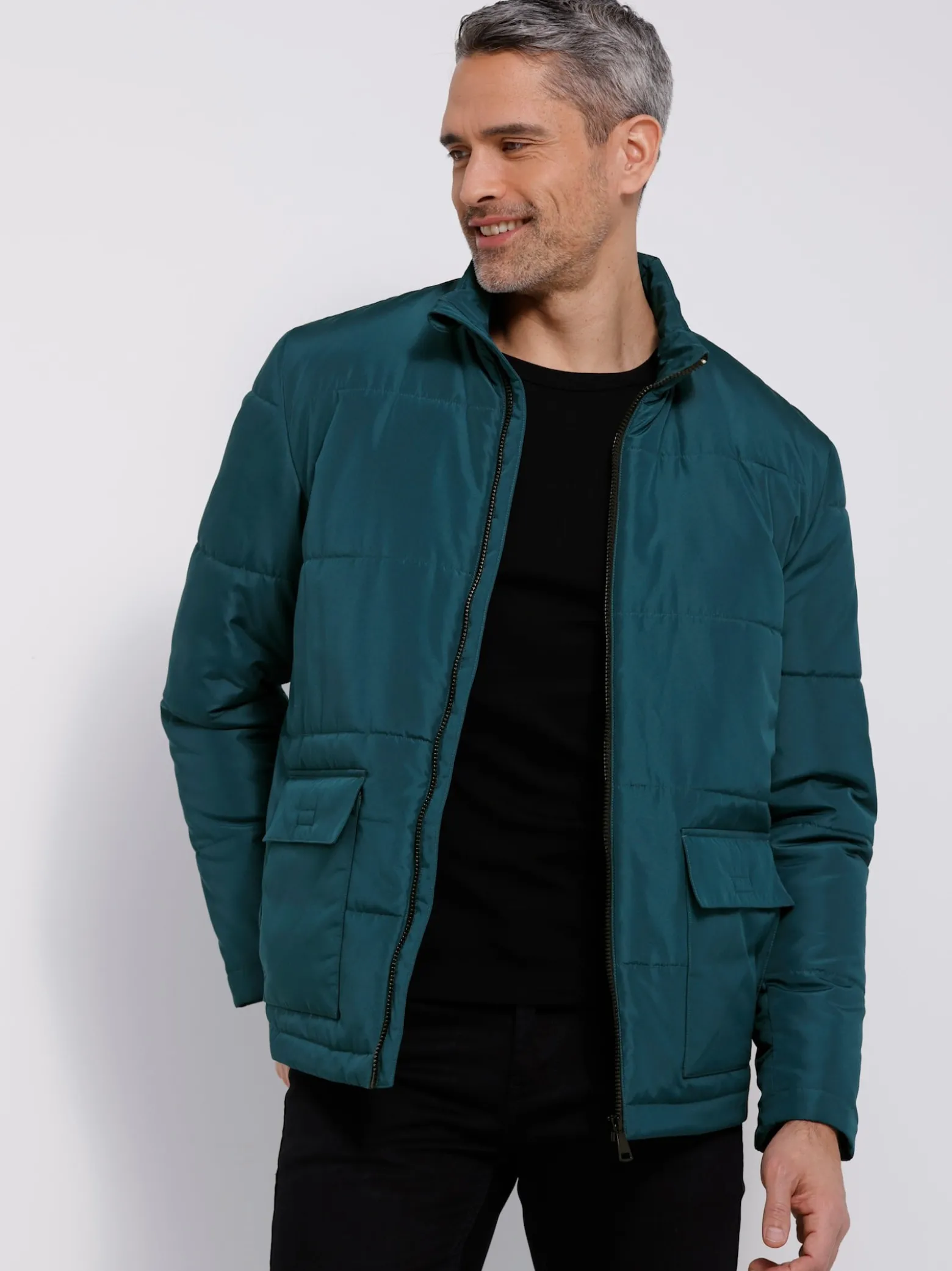 Steppjacke mit Stehkragen