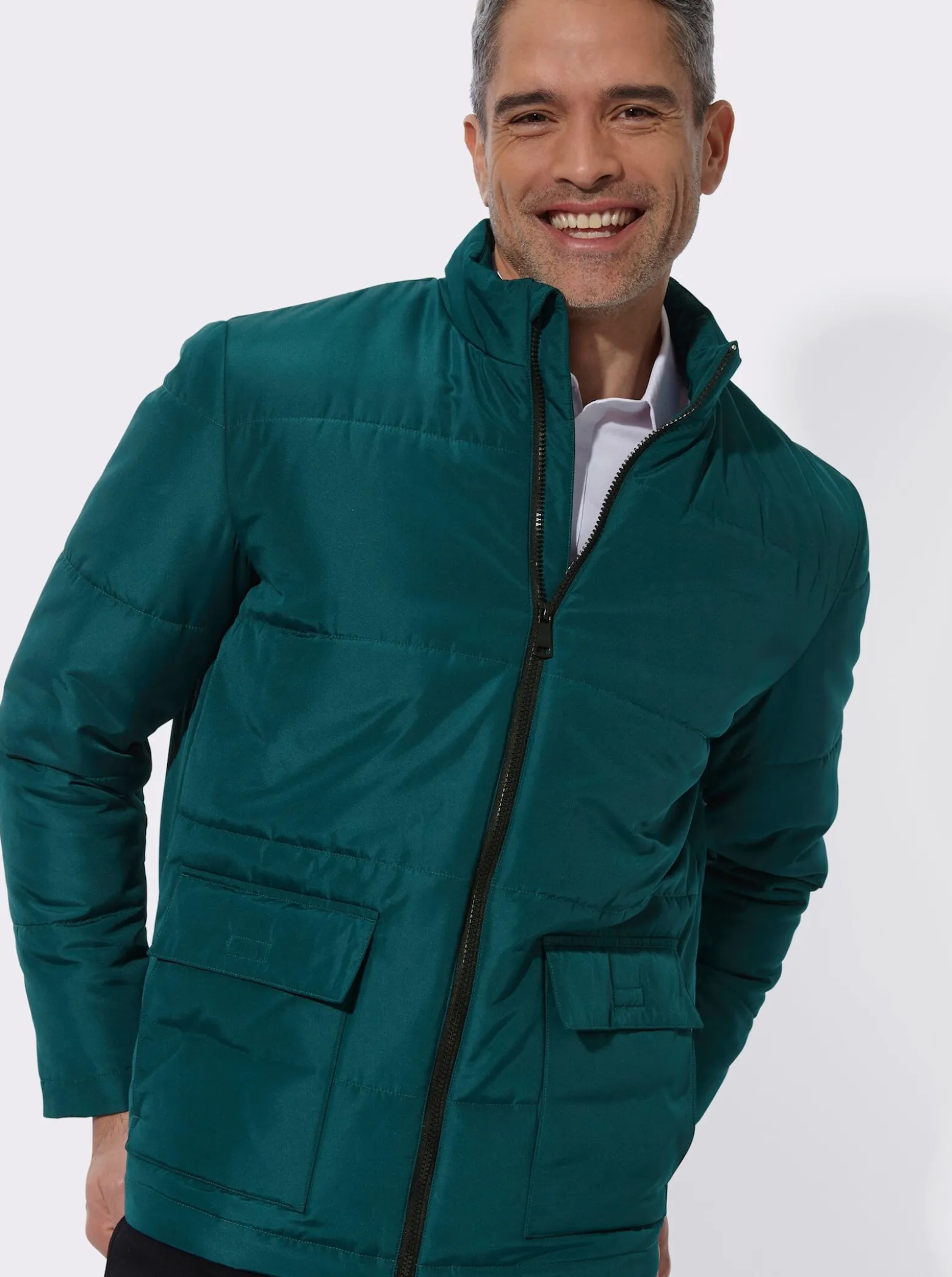 Steppjacke mit Stehkragen