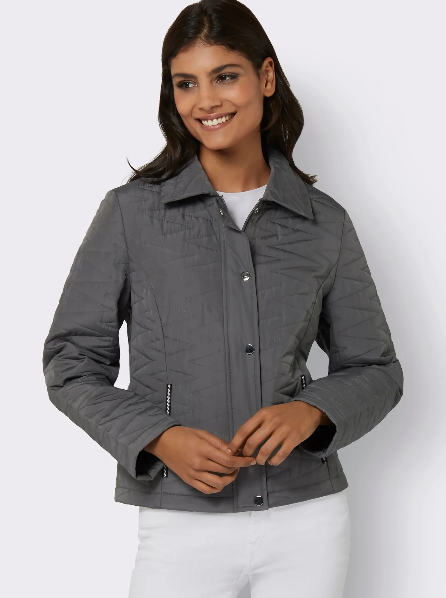 Steppjacke mit Umlegekragen