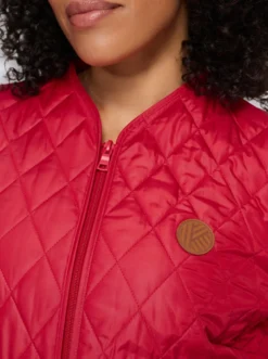 Steppjacke mit V-Ausschnitt