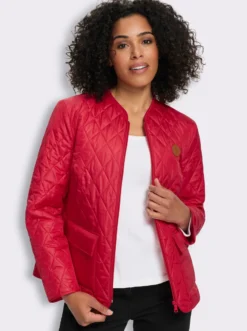 Steppjacke mit V-Ausschnitt